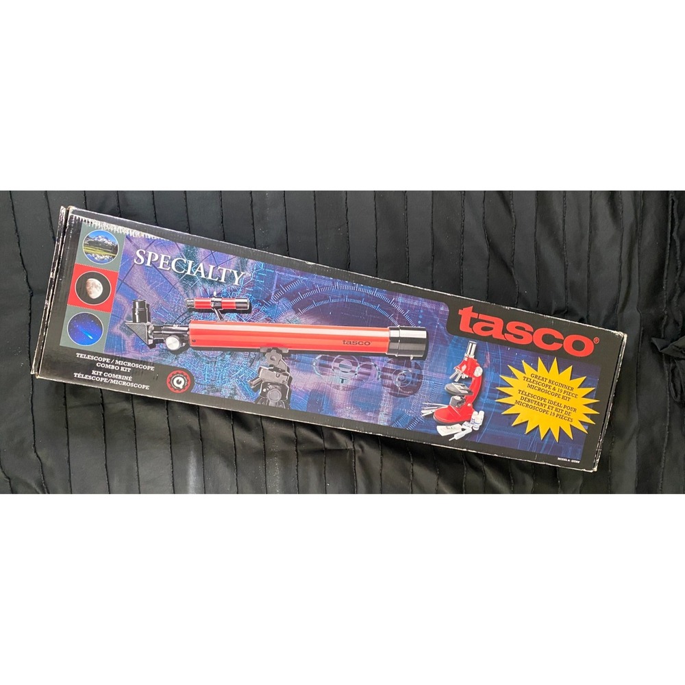 Tasco Specialty Telescope & Science Microscope 49TNW Kit Ages 8-12 Cosmic Stars